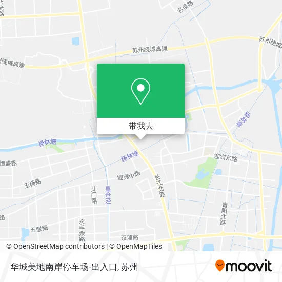 华城美地南岸停车场-出入口地图