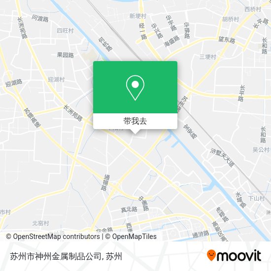 苏州市神州金属制品公司地图