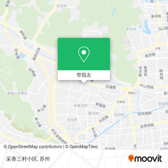 采香三村小区地图