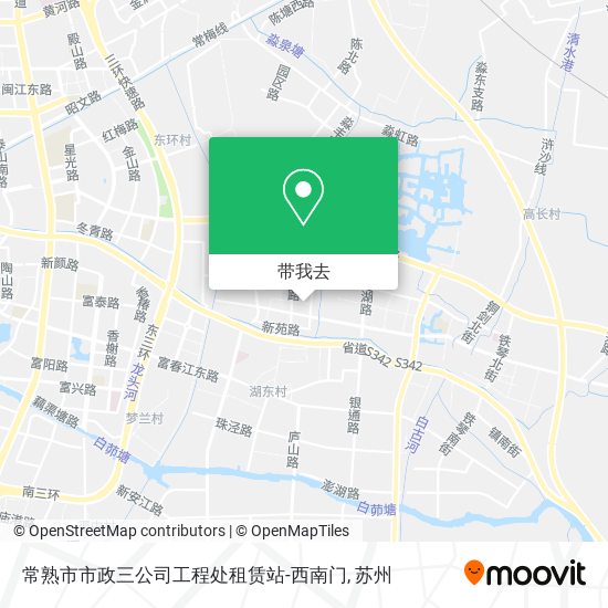 常熟市市政三公司工程处租赁站-西南门地图