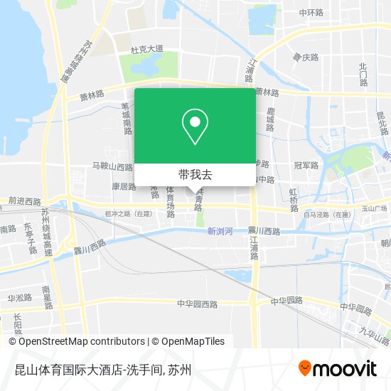 昆山体育国际大酒店-洗手间地图