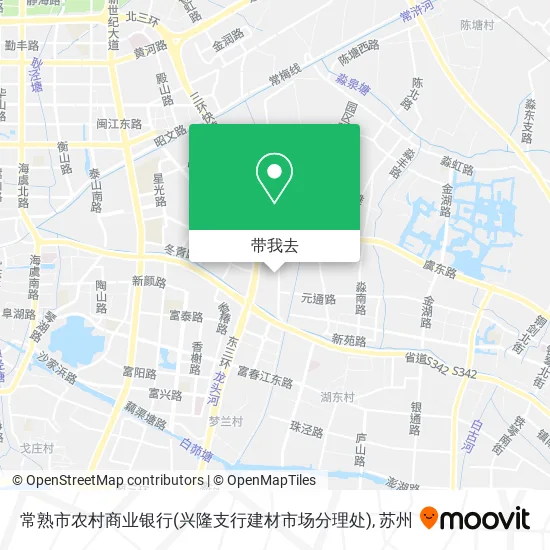 常熟市农村商业银行(兴隆支行建材市场分理处)地图