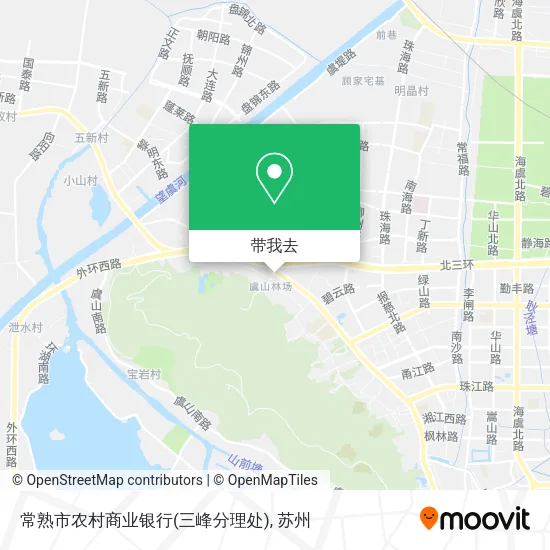 常熟市农村商业银行(三峰分理处)地图
