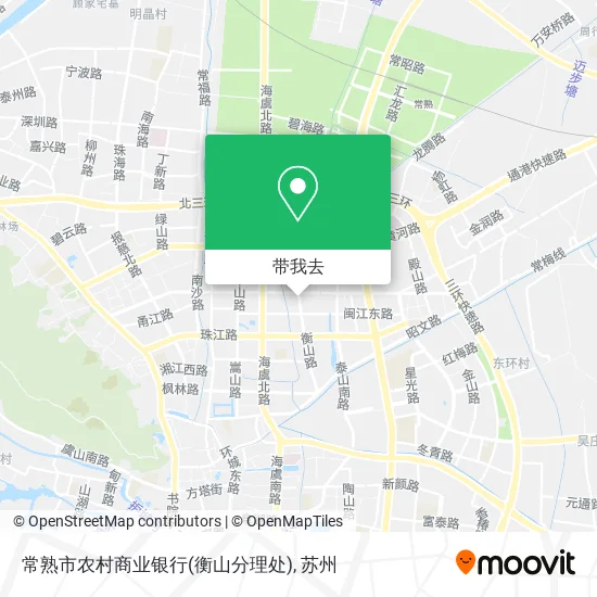 常熟市农村商业银行(衡山分理处)地图