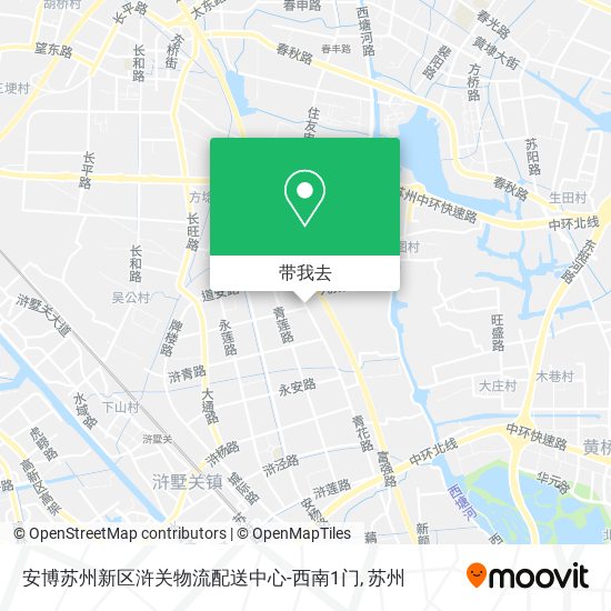 安博苏州新区浒关物流配送中心-西南1门地图
