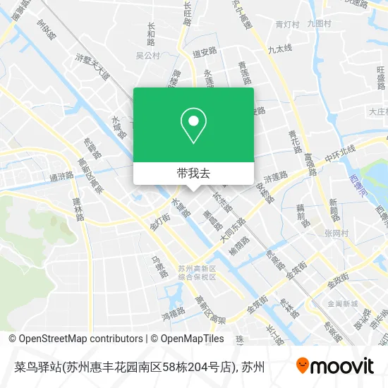 菜鸟驿站(苏州惠丰花园南区58栋204号店)地图