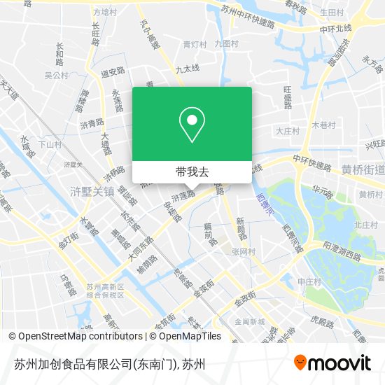 苏州加创食品有限公司(东南门)地图