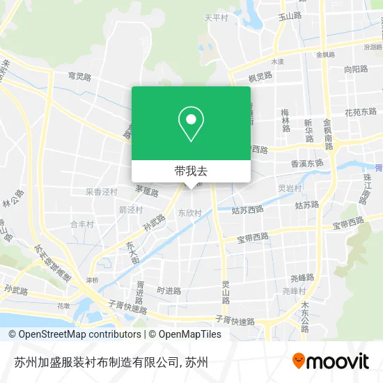 苏州加盛服装衬布制造有限公司地图