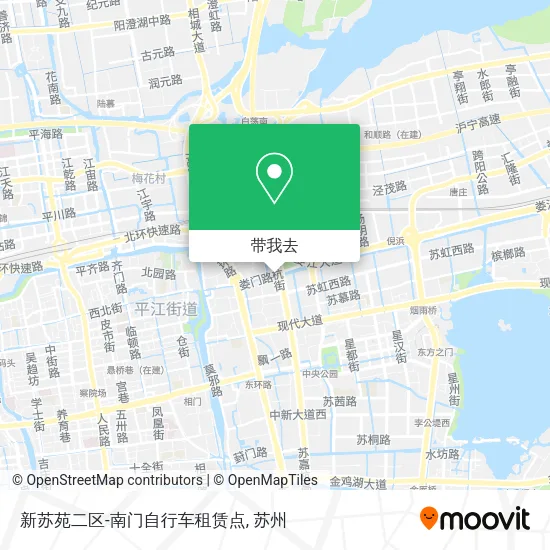 新苏苑二区-南门自行车租赁点地图