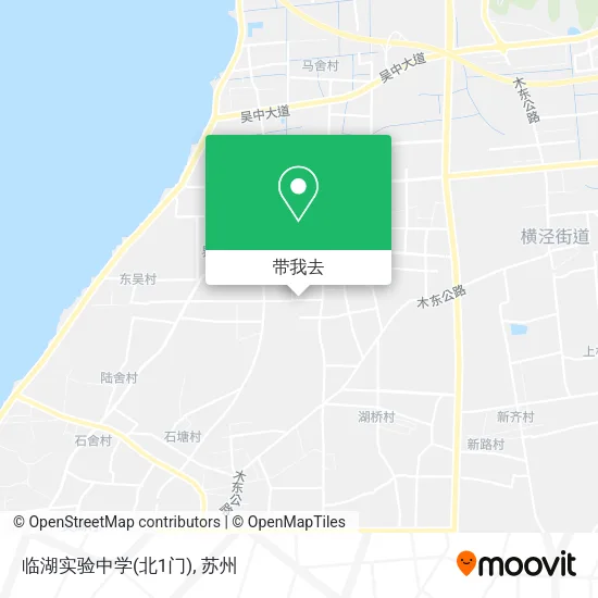 临湖实验中学(北1门)地图