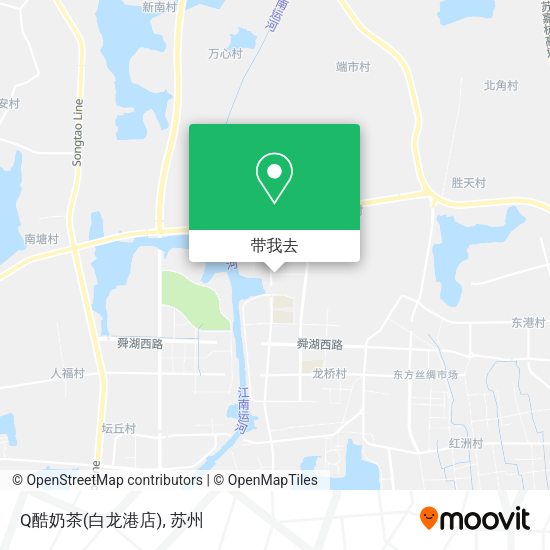 Q酷奶茶(白龙港店)地图