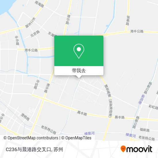 C236与晨港路交叉口地图