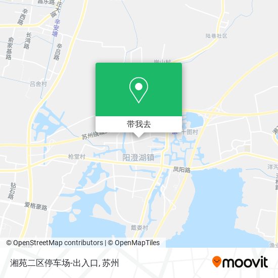 湘苑二区停车场-出入口地图