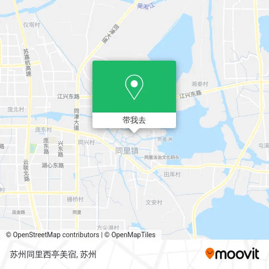 苏州同里西亭美宿地图