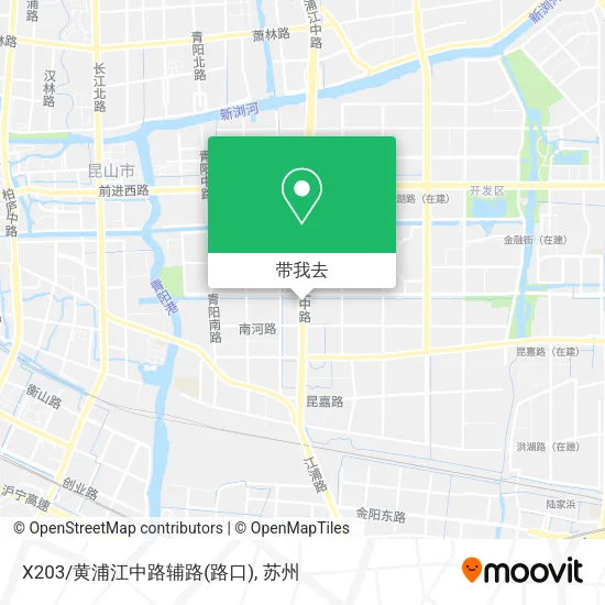 X203/黄浦江中路辅路(路口)地图