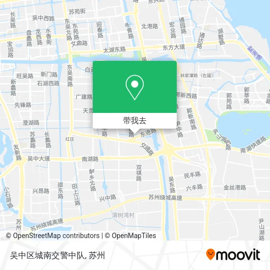 吴中区城南交警中队地图