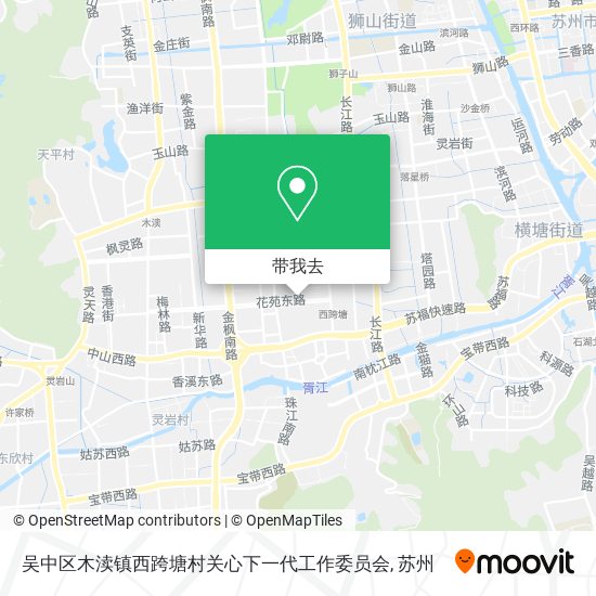 吴中区木渎镇西跨塘村关心下一代工作委员会地图