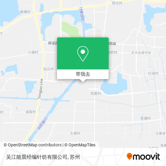 吴江能晨经编针纺有限公司地图