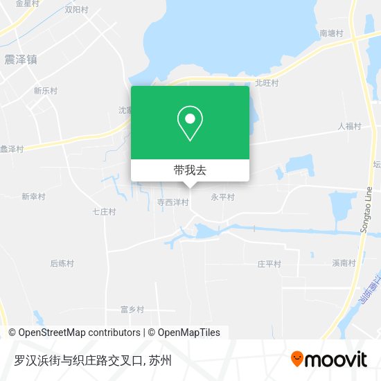 罗汉浜街与织庄路交叉口地图