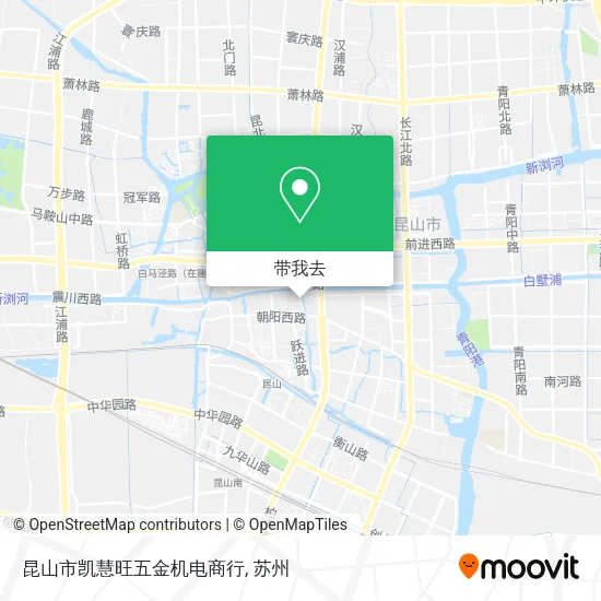 昆山市凯慧旺五金机电商行地图