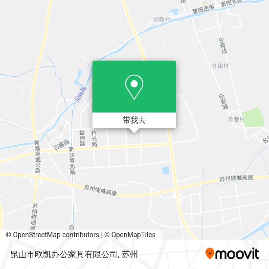 昆山市欧凯办公家具有限公司地图