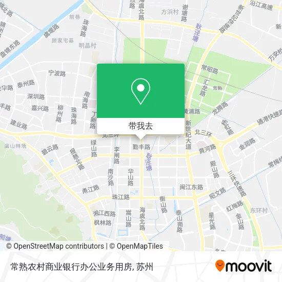 常熟农村商业银行办公业务用房地图
