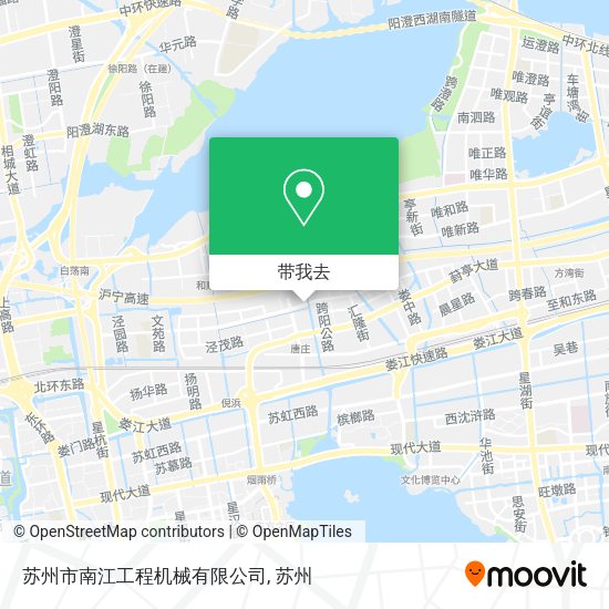 苏州市南江工程机械有限公司地图