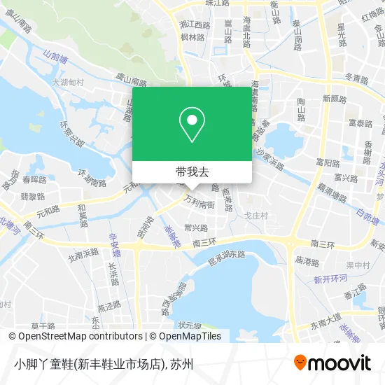 小脚丫童鞋(新丰鞋业市场店)地图