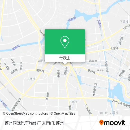 苏州同强汽车维修厂-东南门地图