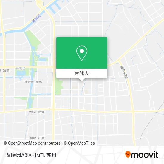 蓬曦园A3区-北门地图
