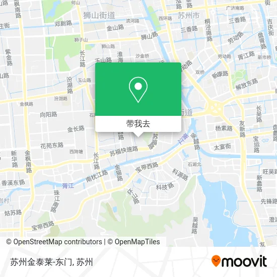 苏州金泰莱-东门地图