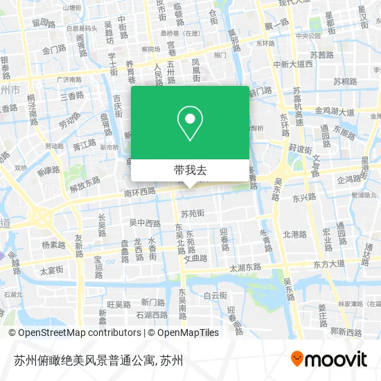 苏州俯瞰绝美风景普通公寓地图