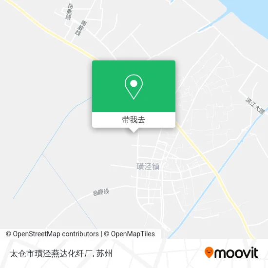 太仓市璜泾燕达化纤厂地图