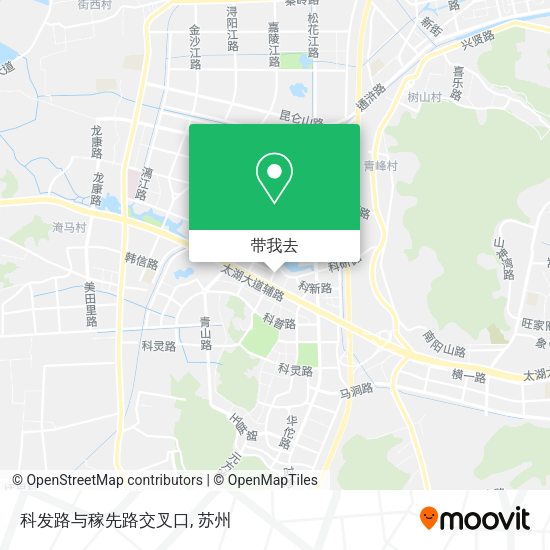 科发路与稼先路交叉口地图