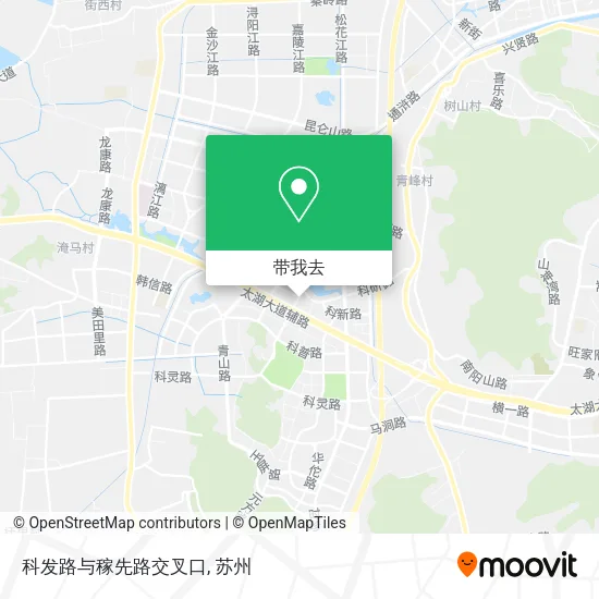 科发路与稼先路交叉口地图