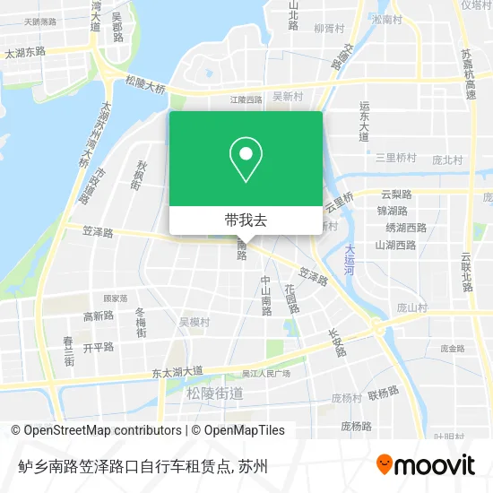 鲈乡南路笠泽路口自行车租赁点地图