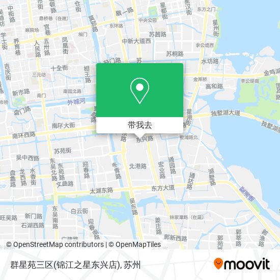群星苑三区(锦江之星东兴店)地图