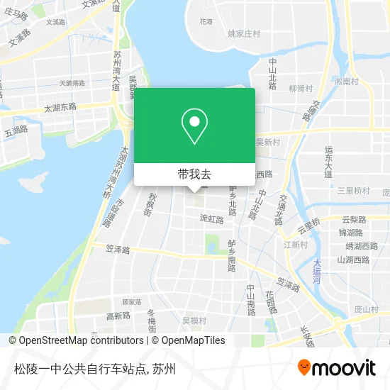 松陵一中公共自行车站点地图