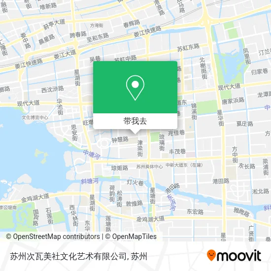 苏州次瓦美社文化艺术有限公司地图