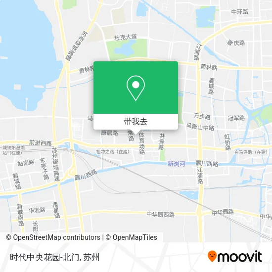 时代中央花园-北门地图