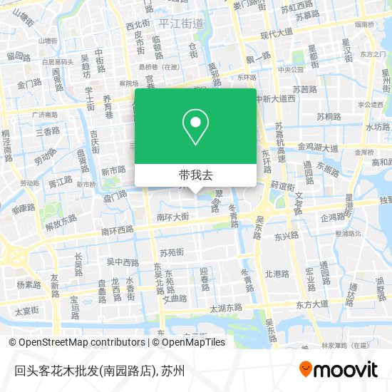 回头客花木批发(南园路店)地图