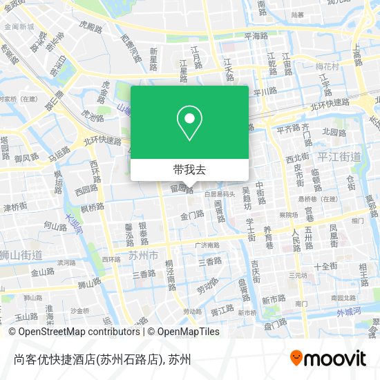尚客优快捷酒店(苏州石路店)地图
