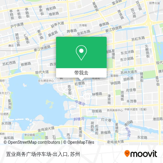 置业商务广场停车场-出入口地图