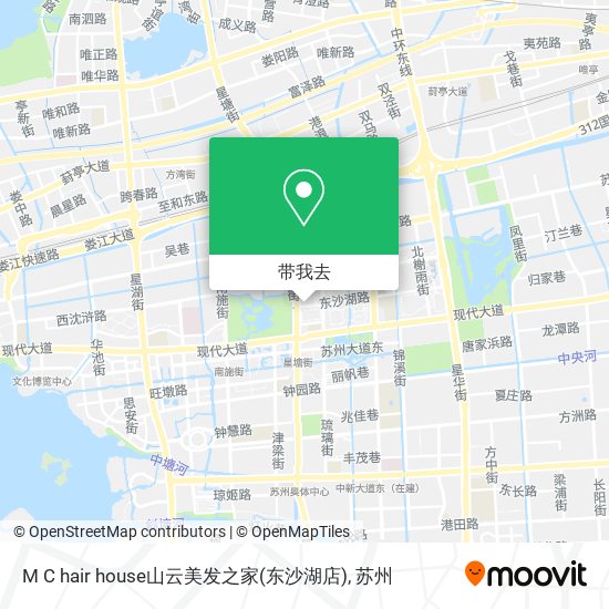 M C hair house山云美发之家(东沙湖店)地图