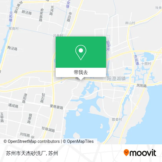 苏州市天杰砂洗厂地图