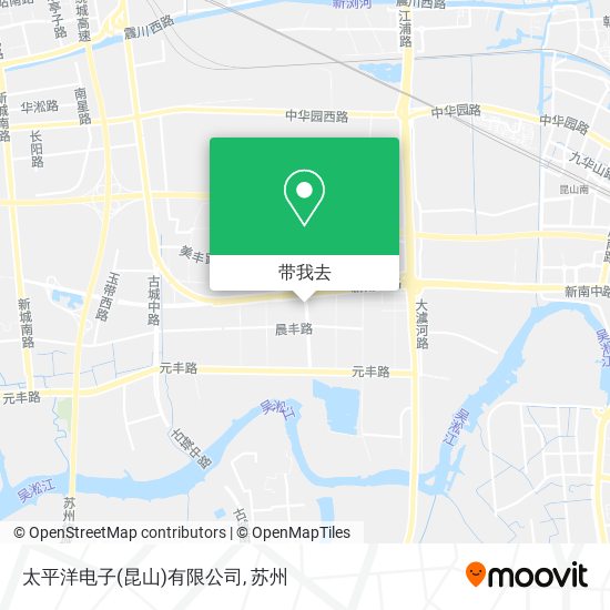 太平洋电子(昆山)有限公司地图