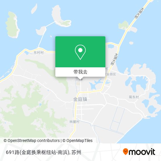691路(金庭换乘枢纽站-南浜)地图