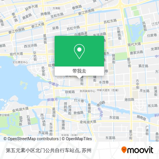第五元素小区北门公共自行车站点地图