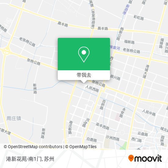 港新花苑-南1门地图
