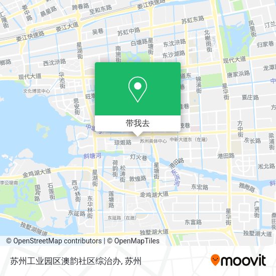 苏州工业园区澳韵社区综治办地图